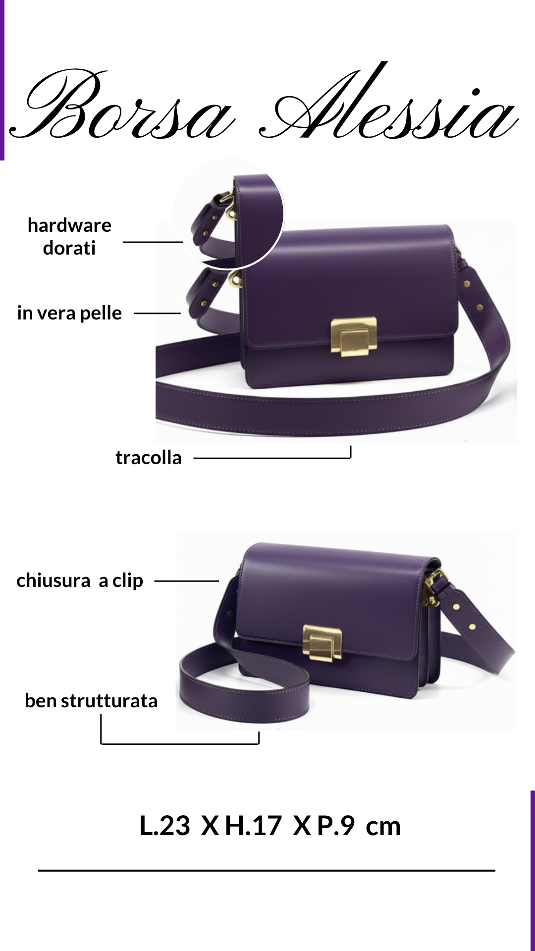 BORSA IN PELLE ALESSIA