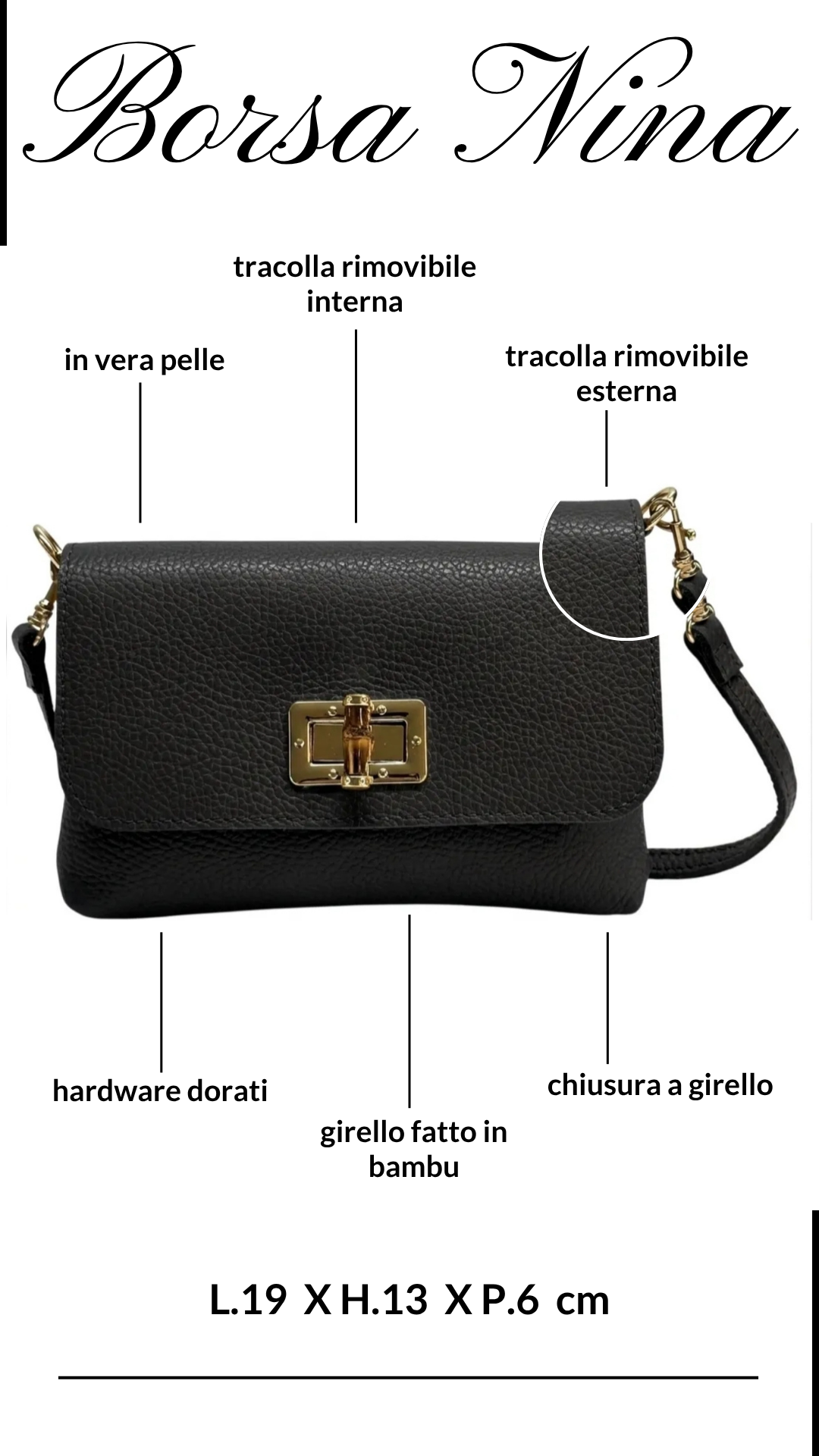BORSA IN PELLE NINA