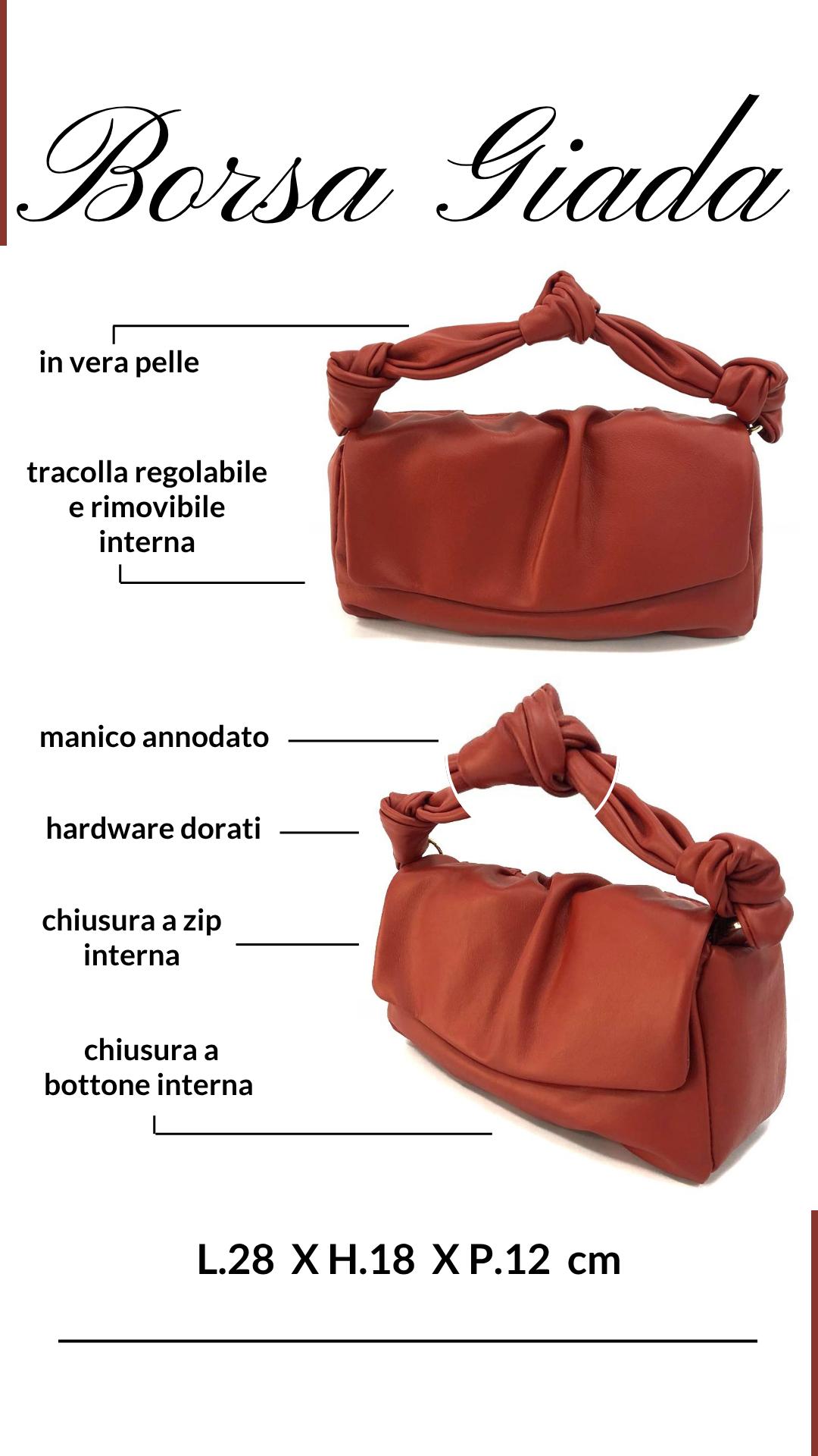 BORSA IN PELLE GIADA