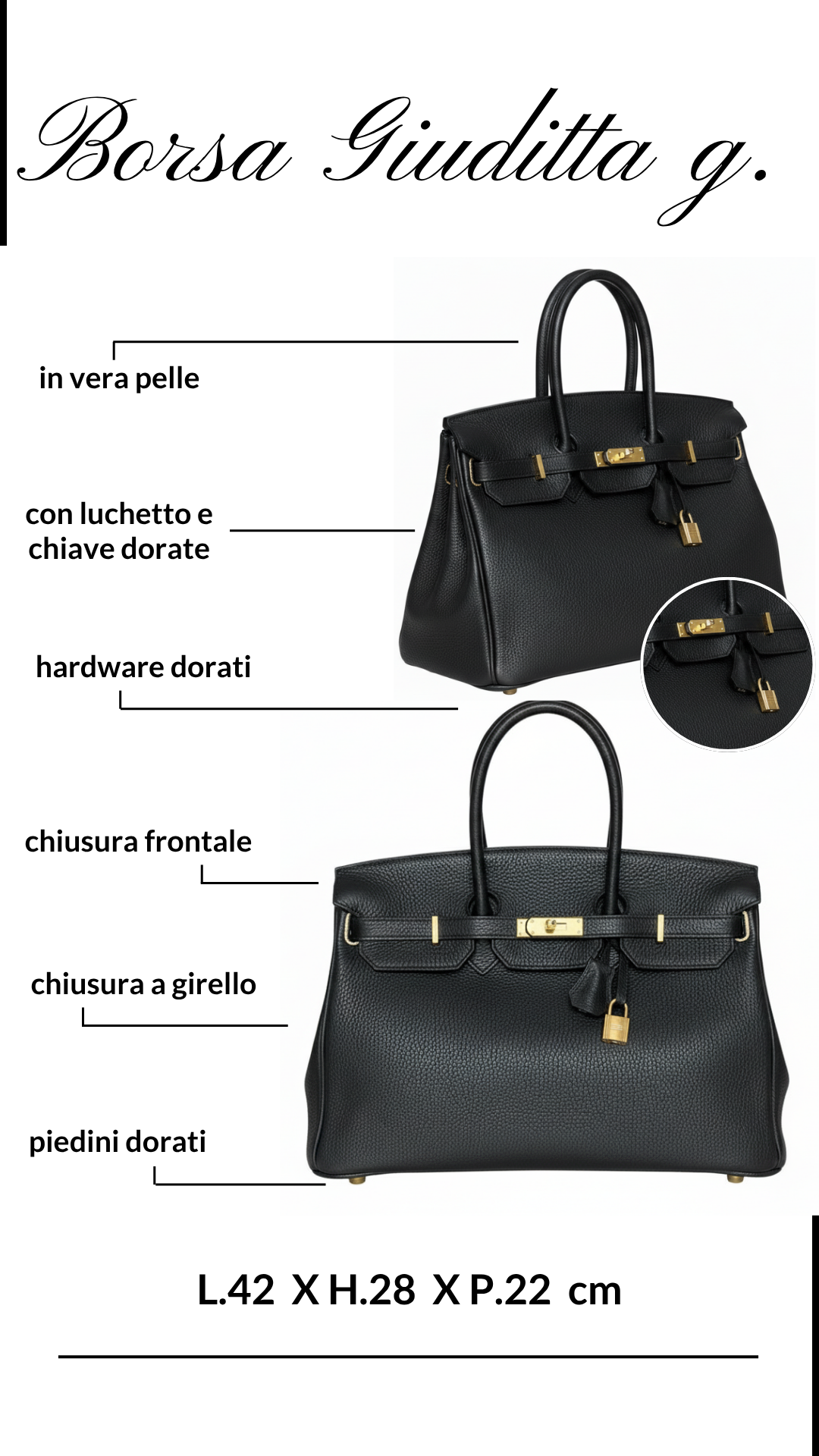 BORSA IN PELLE GIUDITTA GRANDE