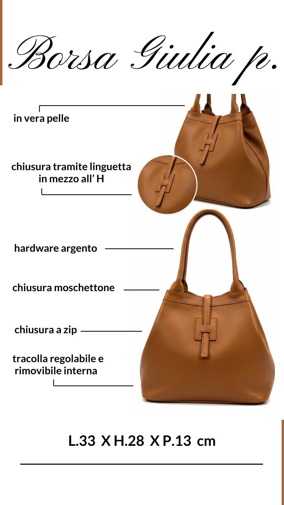 BORSA IN PELLE GIULIA PICCOLA