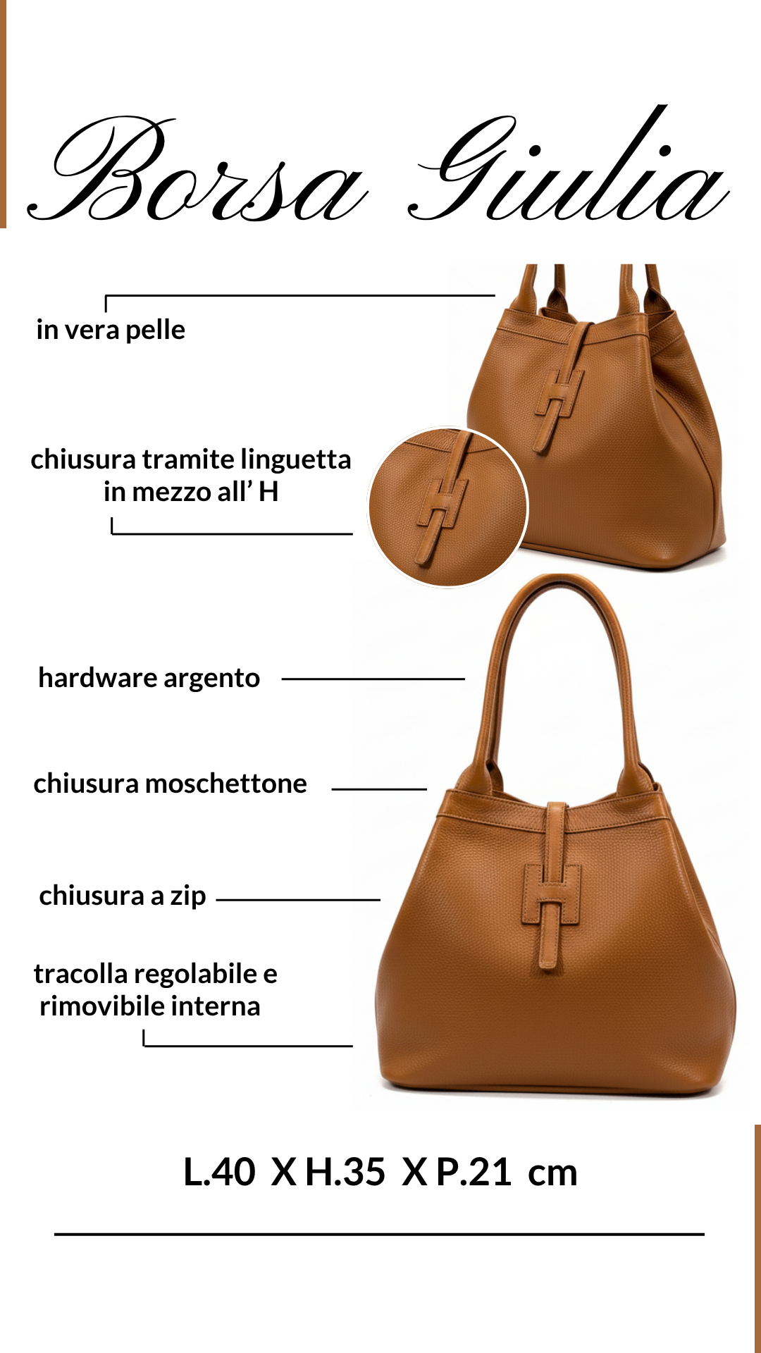 BORSA IN PELLE GIULIA