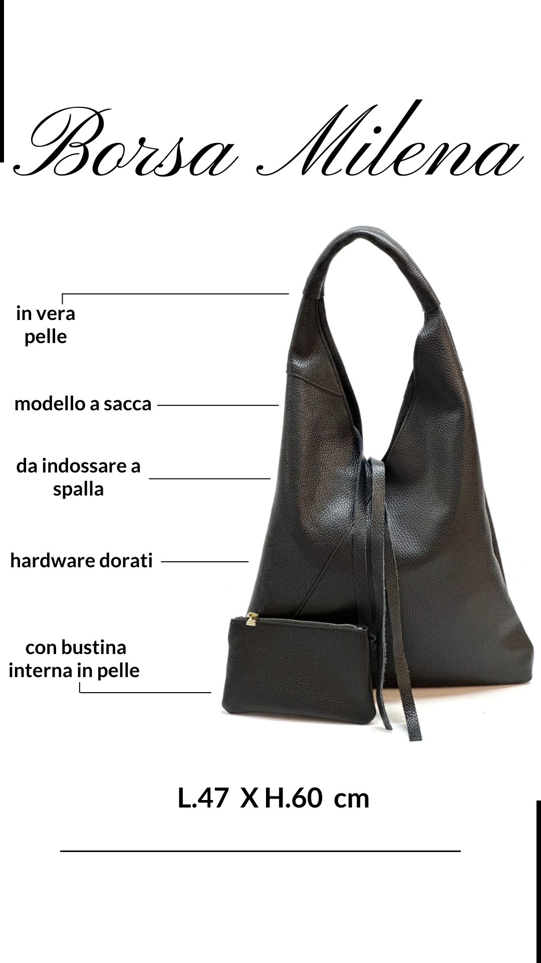 BORSA IN PELLE MILENA