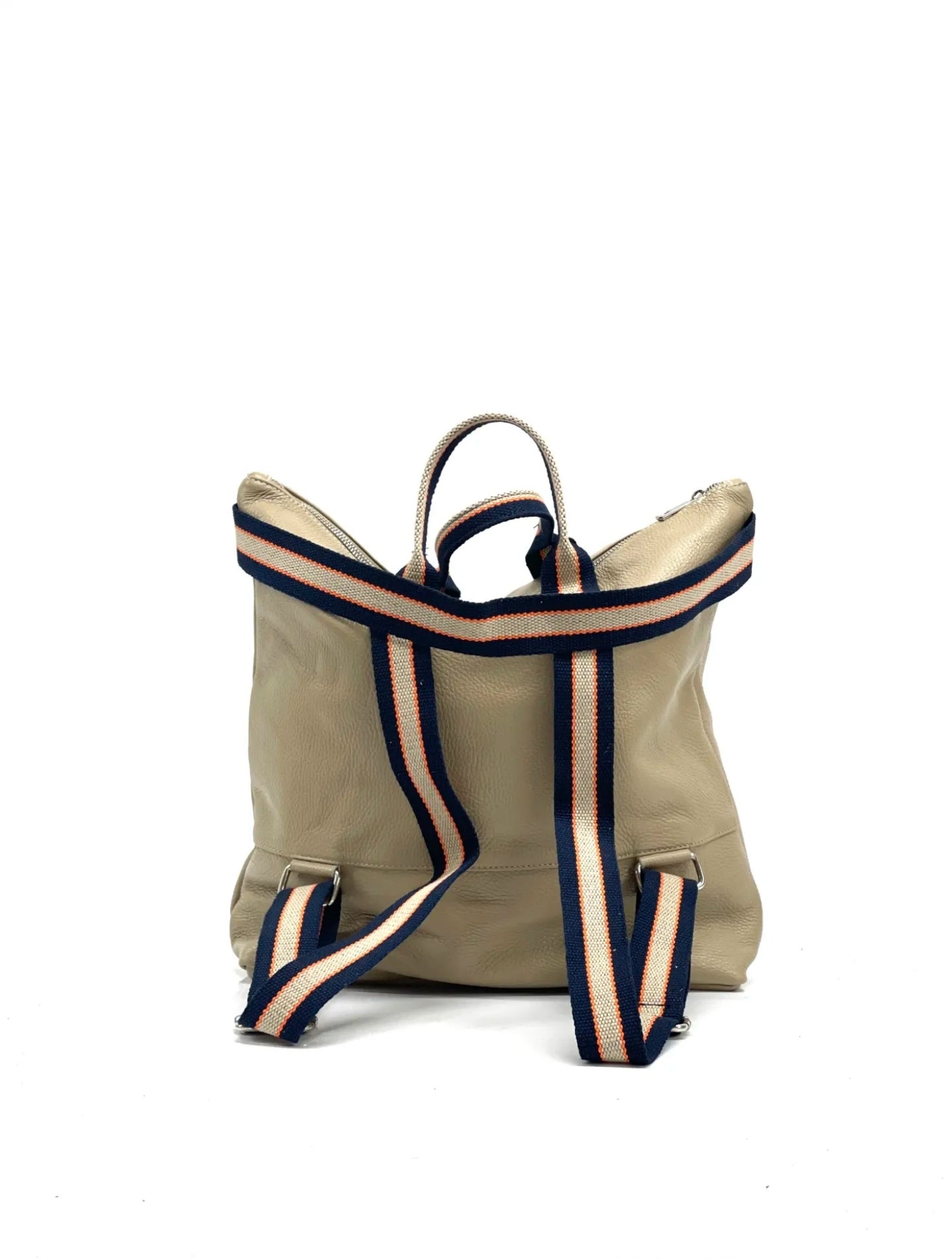 ZAINO IN PELLE RIGHE